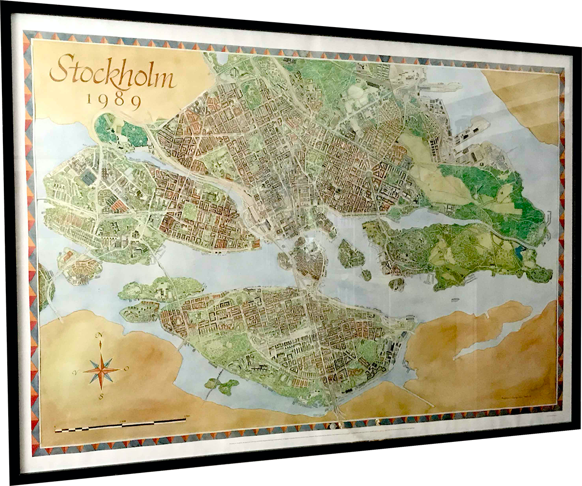 Karta över Stockholm
